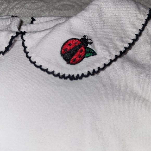 Bonnie Baby Black Corduroy Dress Jumper Ladybug - Picture 12 of 12